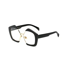 Полигон очки Для мужчин для Для женщин женские оптические оправы Черное золото ПК очки концерт украшения призвание аксессуары 97253FD