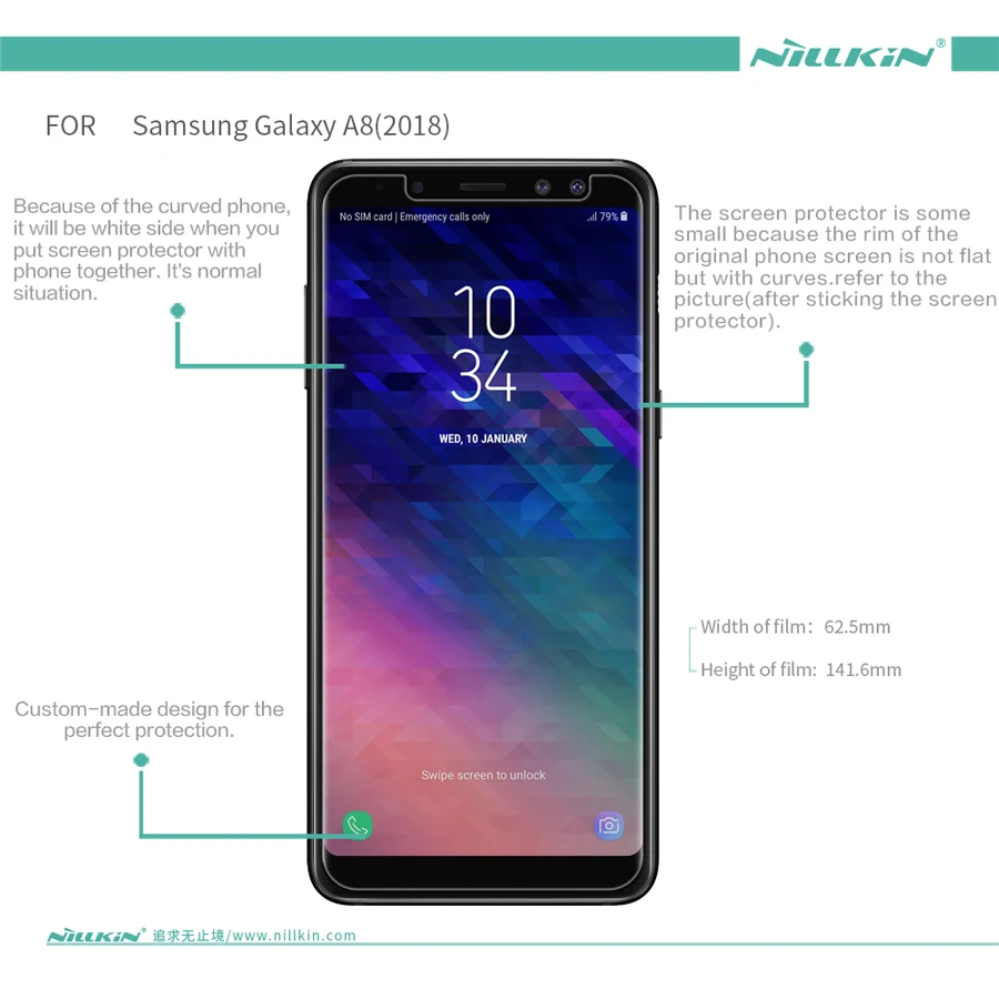 2 шт./лот суперпрозрачная Защитная пленка NILLKIN для Samsung Galaxy A5 a530f защита экрана от