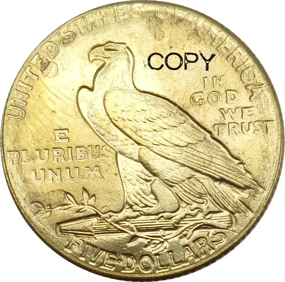United States Indian Head 5 Dollars Gold 1929 Brass Copy Coins Coin Coins Coin Goldcoin Copy Aliexpress