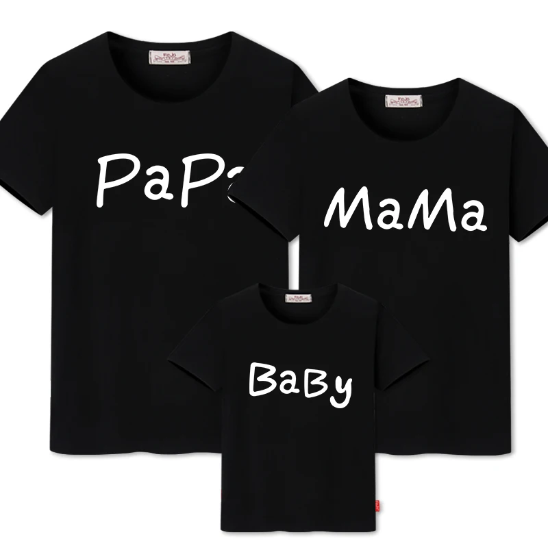 Одинаковая одежда для семьи летняя футболка одежда для папы и сына одинаковые Семейные комплекты с принтом якоря одежда для маленьких мальчиков - Цвет: color 1