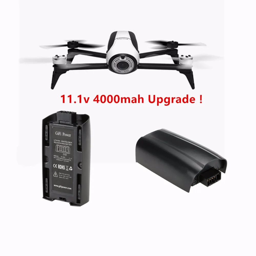 2 3 шт. 11 1 В 4000 мАч 44.4Wh 20C Parrot Bebop 0 обновление LiPo батарея 3s для радиоуправляемого