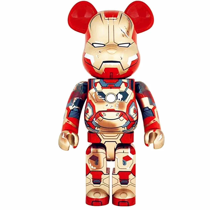 

OriginalFake 400% Be@rBrick Chewbacca Iron Man Avengers Superhero Tony Stark Medicom Toy PVC Action Figure Model Toy G682
