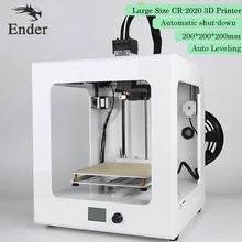 White 3D printer CR-2020 Auto Leveling Desktop 3D Printer Large Printing Size printer 3D KIT with free Filament (Creality 3D)