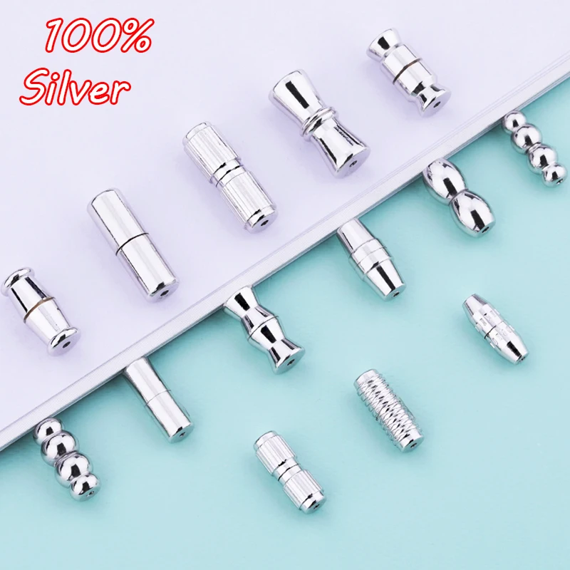 

925 sterling silver DIY jewelry pendant buckle bracelet buckle accessories fashion jewelry production