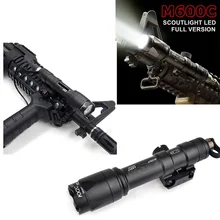 Тактический M600C свет Постоянный/Мгновенный Скаут свет водонепроницаемый винтовка охотничий фонарик подходит 20 мм Пикатинни