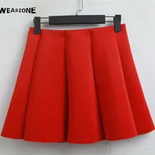 Новинка года; сезон весна-лето; неопрен; Новое пространство; Хлопок; эластичная сила; высокая талия; плиссированные юбки; женская юбка-пачка; повседневная