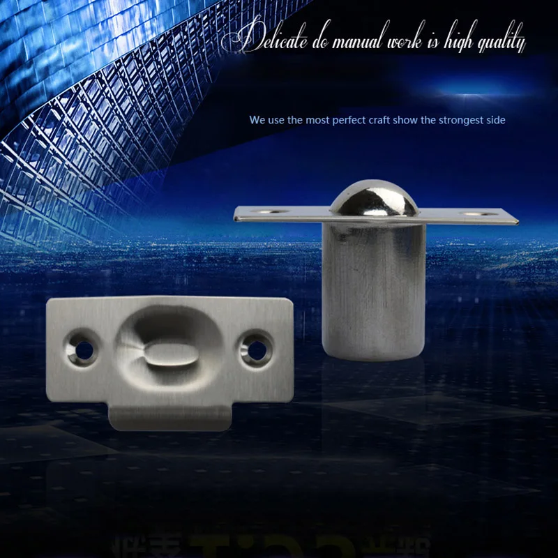 Buy Stainless Steel Door Stopper Set Wall Protetor