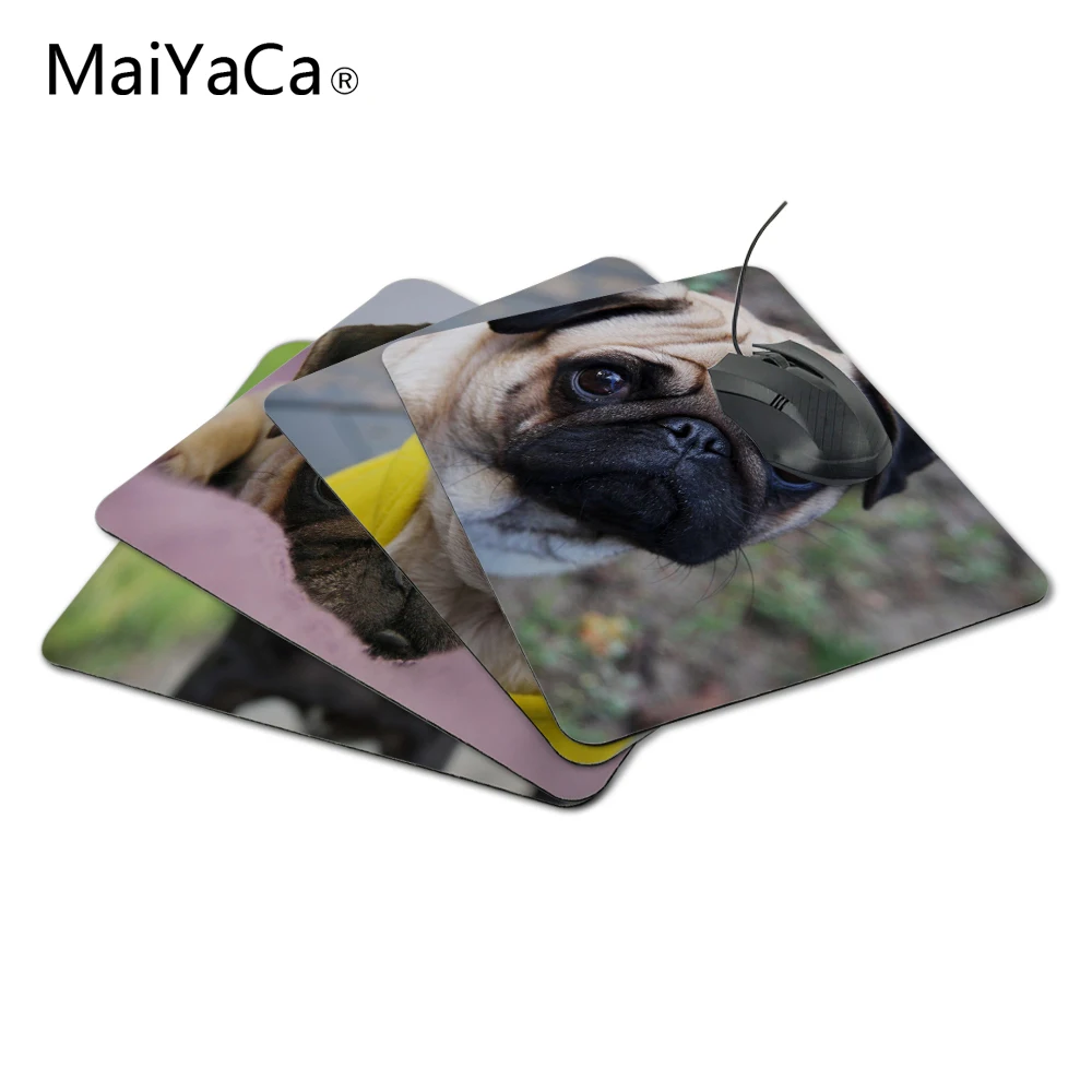 

Vivid Hot Pug Dog New Design Silicon Anti-slip Mousepad Computer Mouse Pad For Optical Mice Trackball Mouse