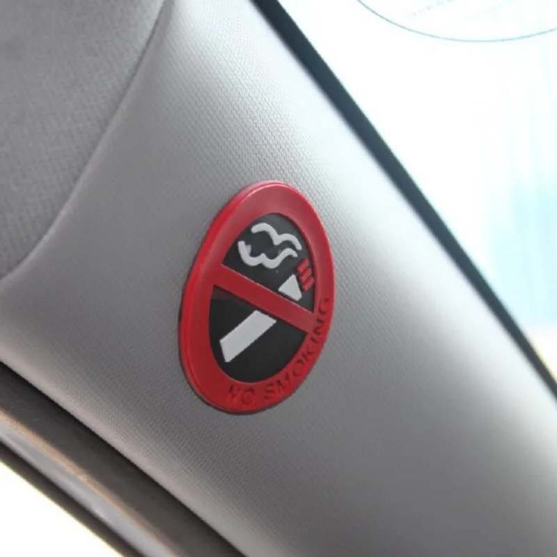 

1pcs Car Styling Car Sticker No Smoking For Fiat Panda Bravo Punto Linea Croma 500 595
