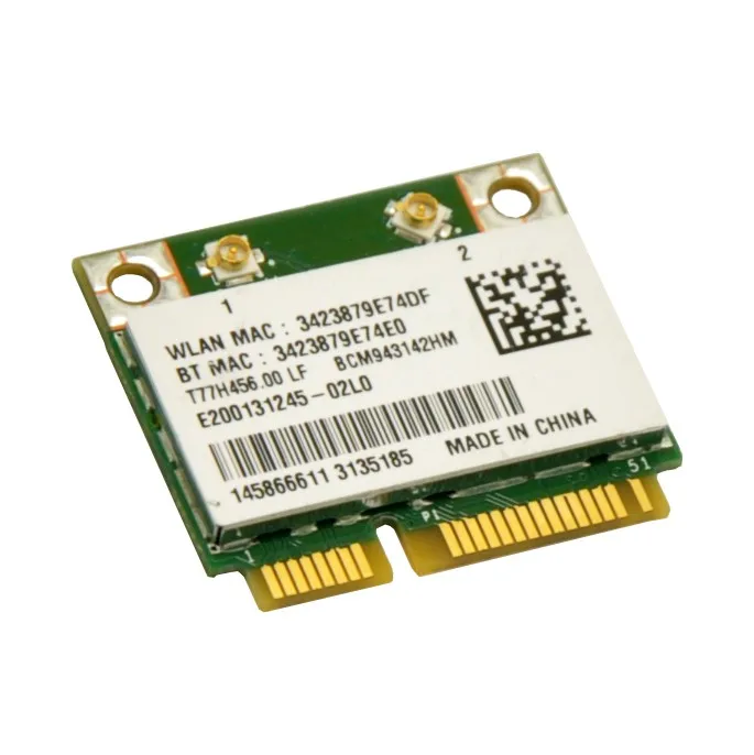 phone lan adapter WTXUP for Broadcom BCM943142HM 802.11b/g/n 300Mbps Mini Half PCi-E WiFi Adapter + Bluetooth 4.0 Adapter for DELL/ASUS/Acer/Sony wireless adapter card