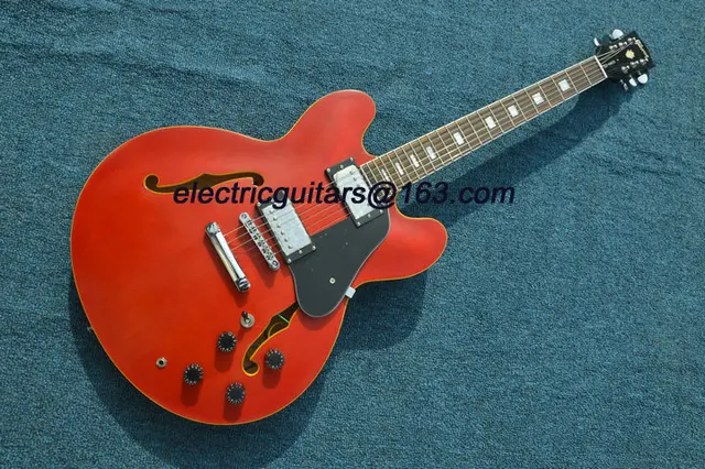 Cheap Free Shipping New model JAZZ guitar G custom 335 hollow orange color do the old jazz electric guitar