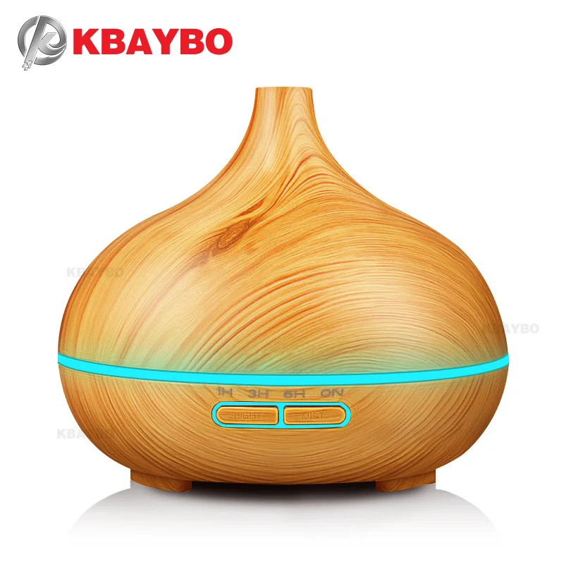 Air Humidifier Essential Oil Diffuser Aroma Lamp Aromatherapy Electric Aroma Diffuser Mist Maker For Home Wood