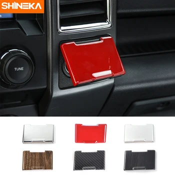 

SHINEKA Car Styling Electrical Socket Power Supply Souce Plug Cigar Lighter Cover Trim for Ford F150 Raptor Decals 2015+