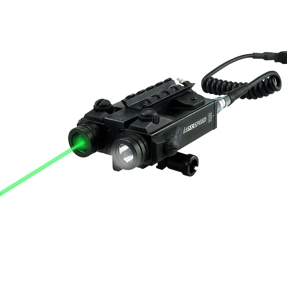 

Laserspeed Tactical Green Laser Sight with White LED Flashlight Combo Device Hunting Equipment Subzero Working for Rifle Gun