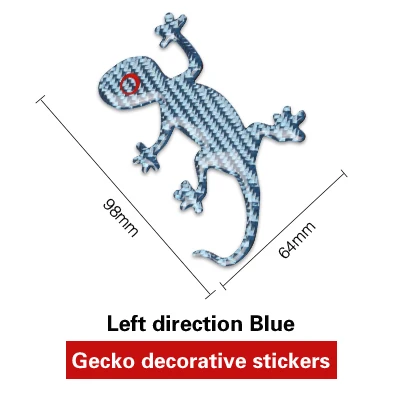 Автомобильные Внешние аксессуары Gecko 3D Автомобильные наклейки из углеродного волокна Эмблема автомобильные наклейки для BMW E90 E60 F30 F10 E70 E71 - Название цвета: Left Blue