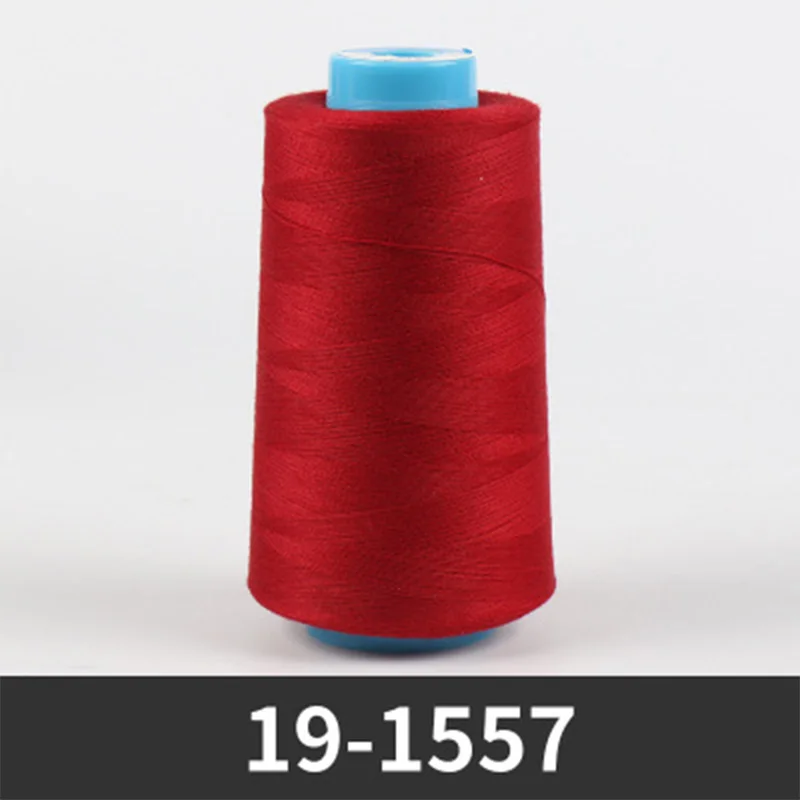 19-1557 3500 ярдов полиэфирная швейная машина многоцветная нить для шитья/пагода линия/вышивка/полиэфирная нить для одежды - Цвет: 19-1557