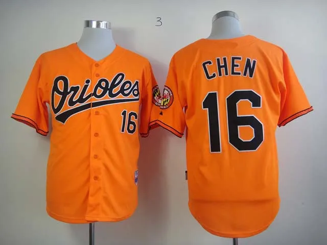 HOT Baltimore Orioles #16 Chen Orange Baseball Jersey Embroidery logos Cool Base Mix Order Size 48-56 | Спорт и развлечения