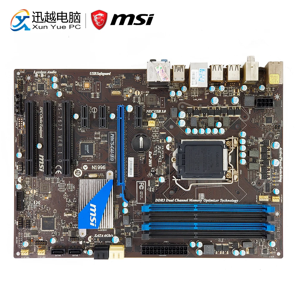 

MSI PH67S-C43(B3) Desktop Motherboard PH67S-C43 H67 Socket LGA 1155 i3 i5 i7 DDR3 32G SATA3 USB2.0 ATX