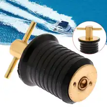 1 дюйм Т-образная ручка блокировка сливная штепсельная розетка морская фурнитура для яхты Лодка уплотнение прочная коррозионная Резина+ латунь