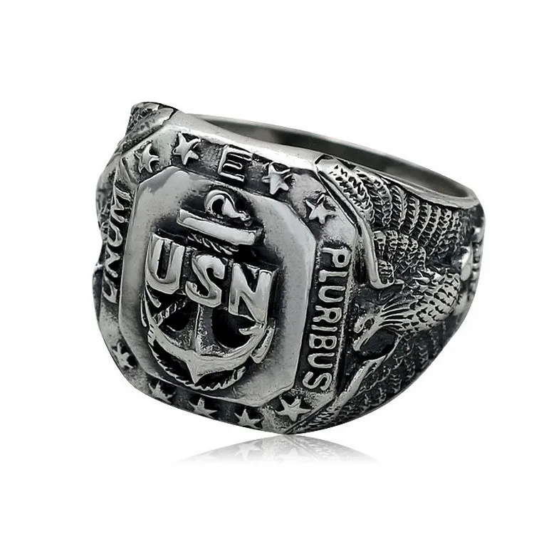 Buy US Navy Rings For Men 925 Sterling Silver Fine