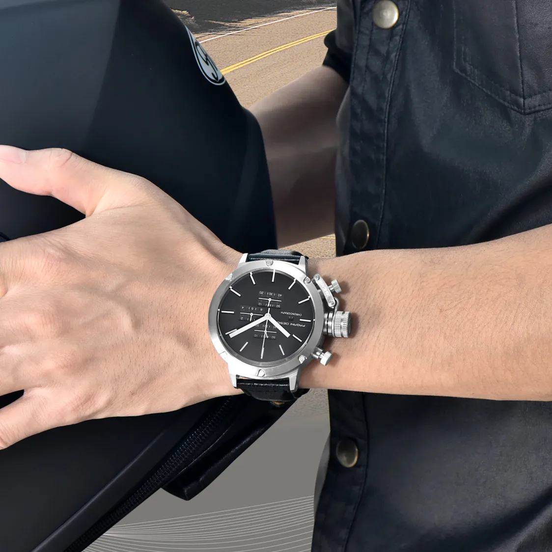 Мужские часы Лидирующий бренд PAGANI Дизайн Роскошный хронограф водонепроницаемые военные кварцевые C часы Relogio Masculino erkek kol saati