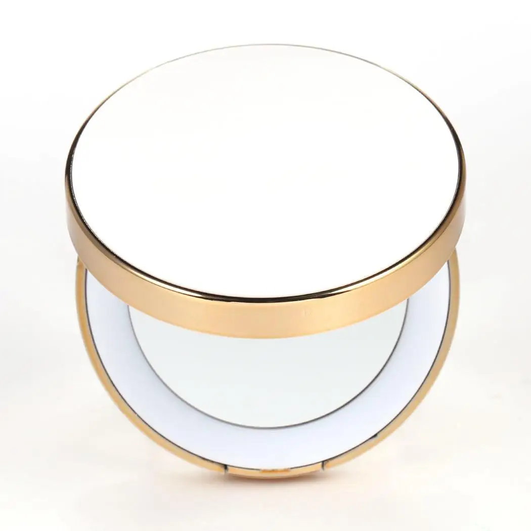 Mini LED Fill Light Makeup Mirror USB Charge Round HD Cosmetic Mirrors Home Travel Outgoing Portable Looking Glass Tools | Красота и