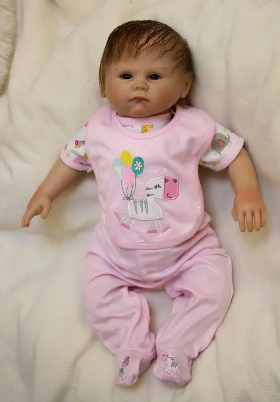 20inch realistic doll reborn for baby girl toys gift soft silicone newborn baby dolls bebe alive reborn bonecas