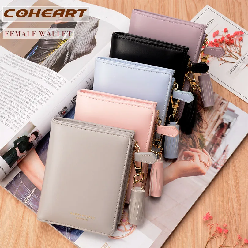 Кошелек COHEART Женский из искусственной кожи на молнии|tassel wallet|designer leather walletleather