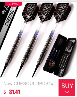 New 3PCS/Set CUESOUL 20g Tungsten Darts Professional Darts Soft Tip Darts With Nylon Darts Shafts CSAR-N2107