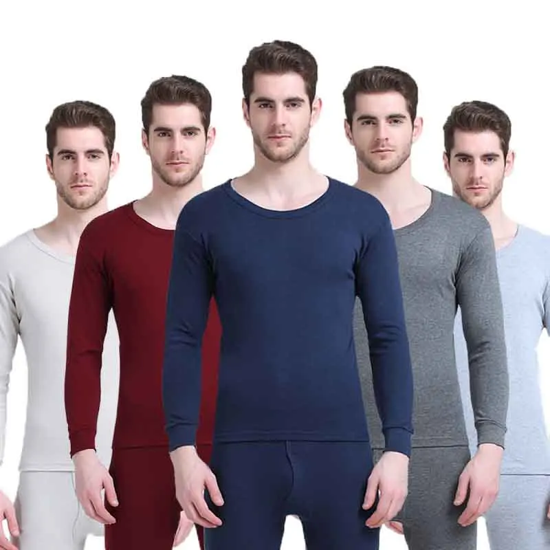 6 x Mens Thermal Long Johns Top Bottom Underwear Trousers T Shirt Set S M L 2 XL