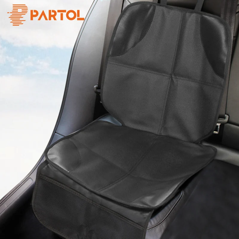 Partol Black Car Seat Cover Non skid Waterproof Breathable Child Baby