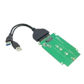 

USB 3.0 to SATA 22pin 2.5" Hard Disk to M.2 NGFF PCI-E 2 LANE SSD Enclosure With 2.5" Bracket Disk Bay for E531 X240 Y410P Y510P