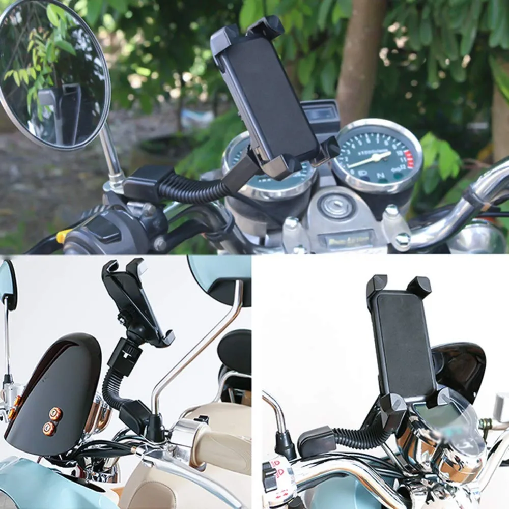 Motorcycle Phone Holder Motorbike Mount Holder Handlebar for iPhone XS MAX XR 8 7 6 6s Plus For Samsung Galaxy S10 S9 S8 Plus  (6)