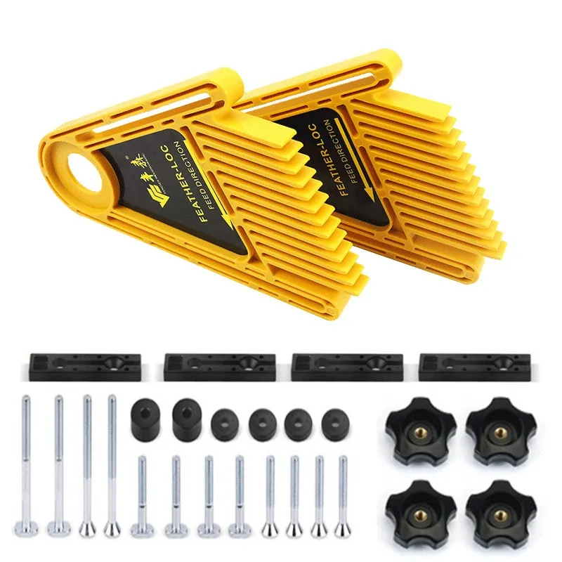 

Multi-purpose Double Featherboards Feather Loc Board for Table Saws Router And Tables Fences Tools Miter Gauge Slot Woodwork DIY