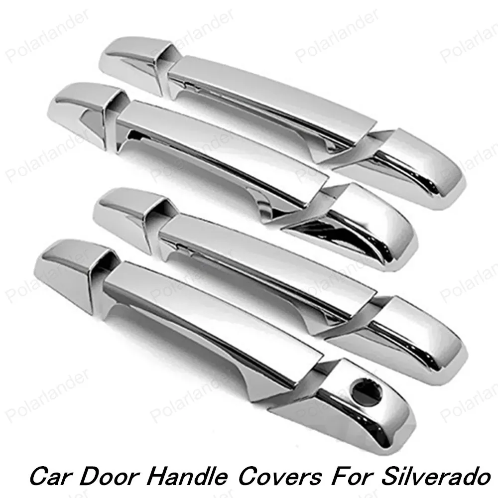 Car Styling 4PCS Chrome Exterior 4 Doors Trims With One Keyhole For S