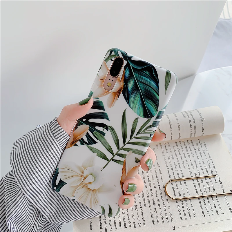 3 cpisai 12 для Huawei P20 P30 Pro Чехол художественный Рисунок Белый цветок Мягкий чехол