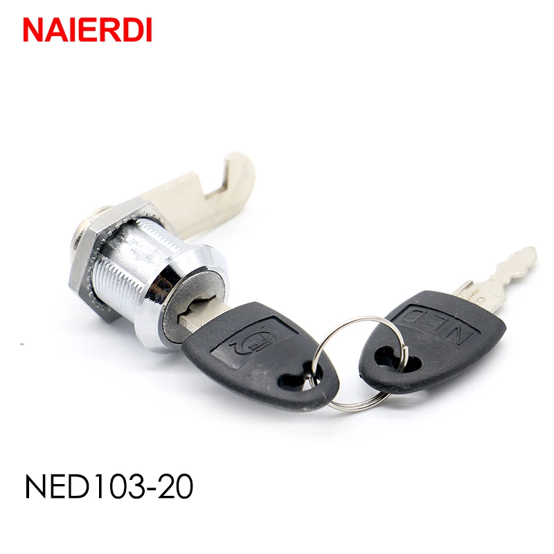 Cabinet Safety Lock Mini Padlock Security Padlock Door Lock Cabinet Lock Door Safety Lock NAIERDI Cam Cylinder Locks Door Cabinet Mailbox Drawer Cupboard Padlock Plastic Keys Furniture Hardware