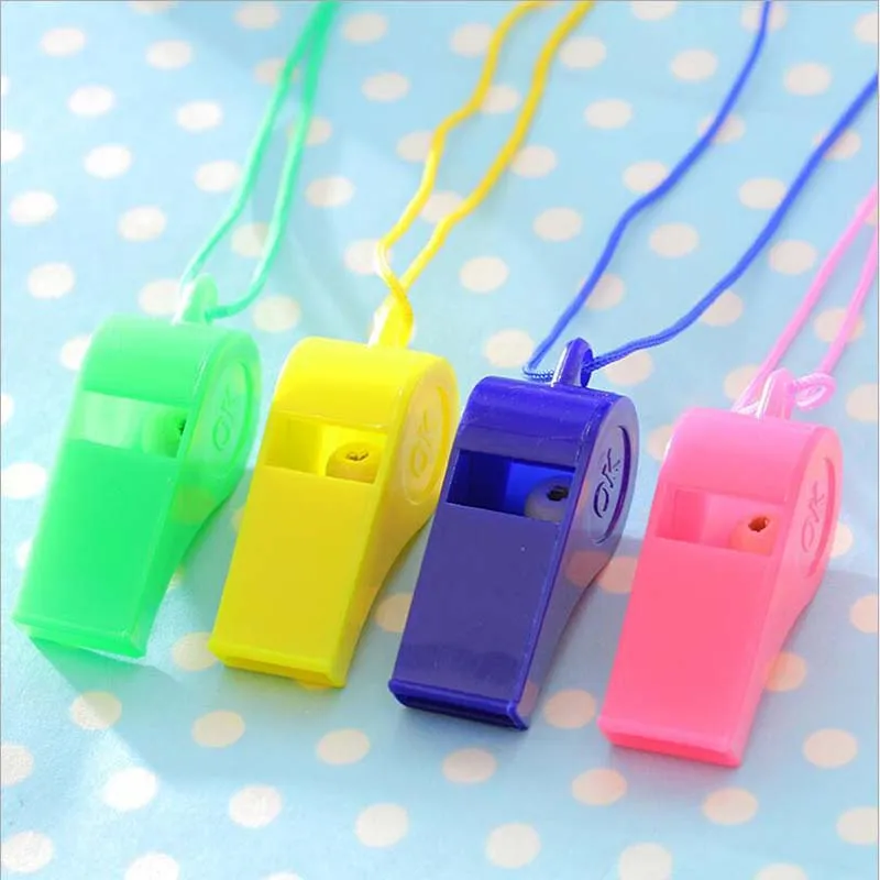 Sports Party Toys Noise Maker Party Favor Plastic Whistle Soccer Party Children's Toys Cheerleaders Party Supplies Judge Whistle