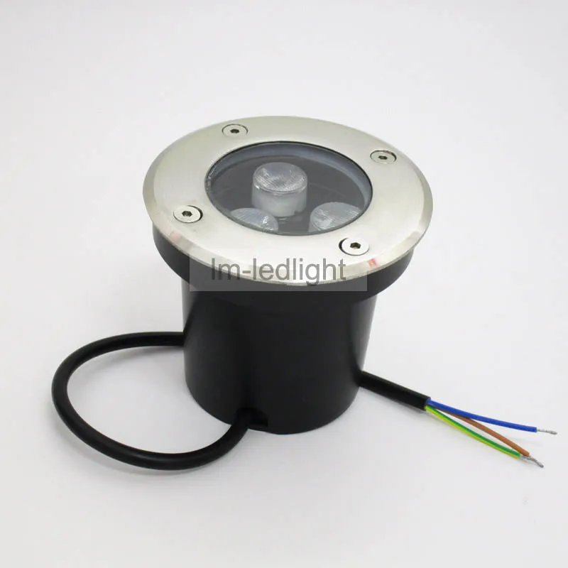

3W 85~265V LED buried light warm / neture / pure white pink yellow IP67 waterproof LED underground light free ship 10pcs
