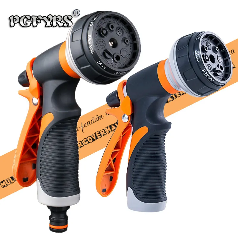 

Plastic multi-functional rubber gun grips handle garden watering spray gun family car wash nozzle garden watering supplies