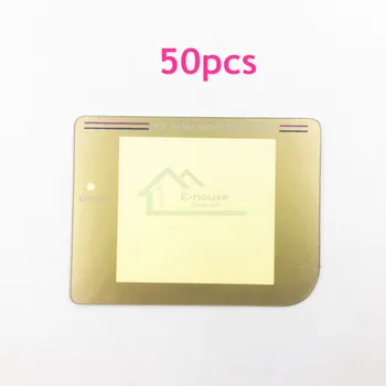 

50pcs for Nintendo GameBoy Game Console Gold color plastic screen len cover replacement for GB DMG Repair