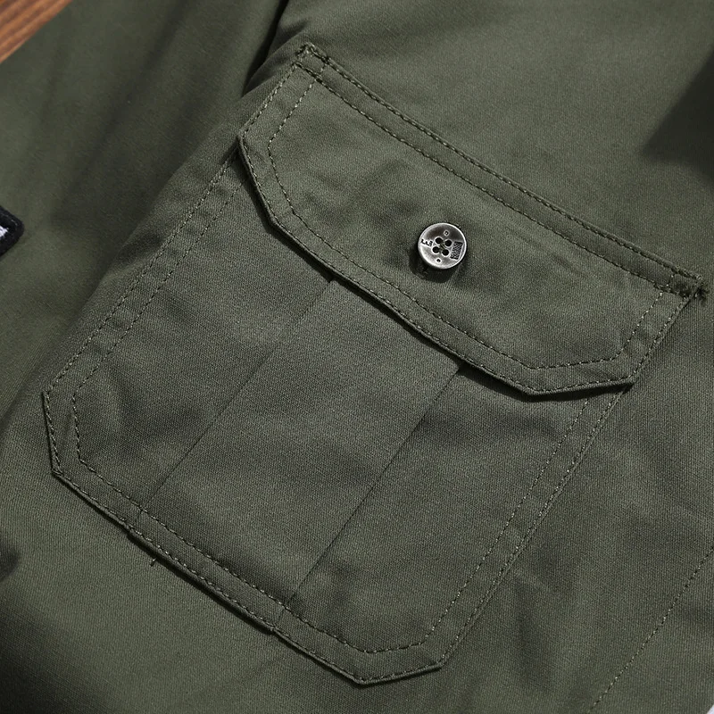 WBDDT, военная зеленая рубашка, хлопок, мужские винтажные рубашки, куртка, тонкая, для мужчин, с длинным рукавом, темно-синий, зеленый, хаки, тонкая уличная одежда, M-5XL