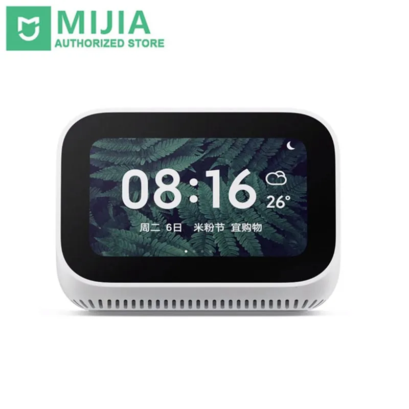  Original Xiaomi AI Touch Screen Speaker Bluetooth 5.0 Digital Display Alarm Clock WiFi Smart Connec