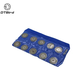 

10 Pieces Mini Diamond Saw Blade Shank 3mm Diameter 40mm Rotary Tool Accessory Cutting Stone Ceramic Tile Saw Blades
