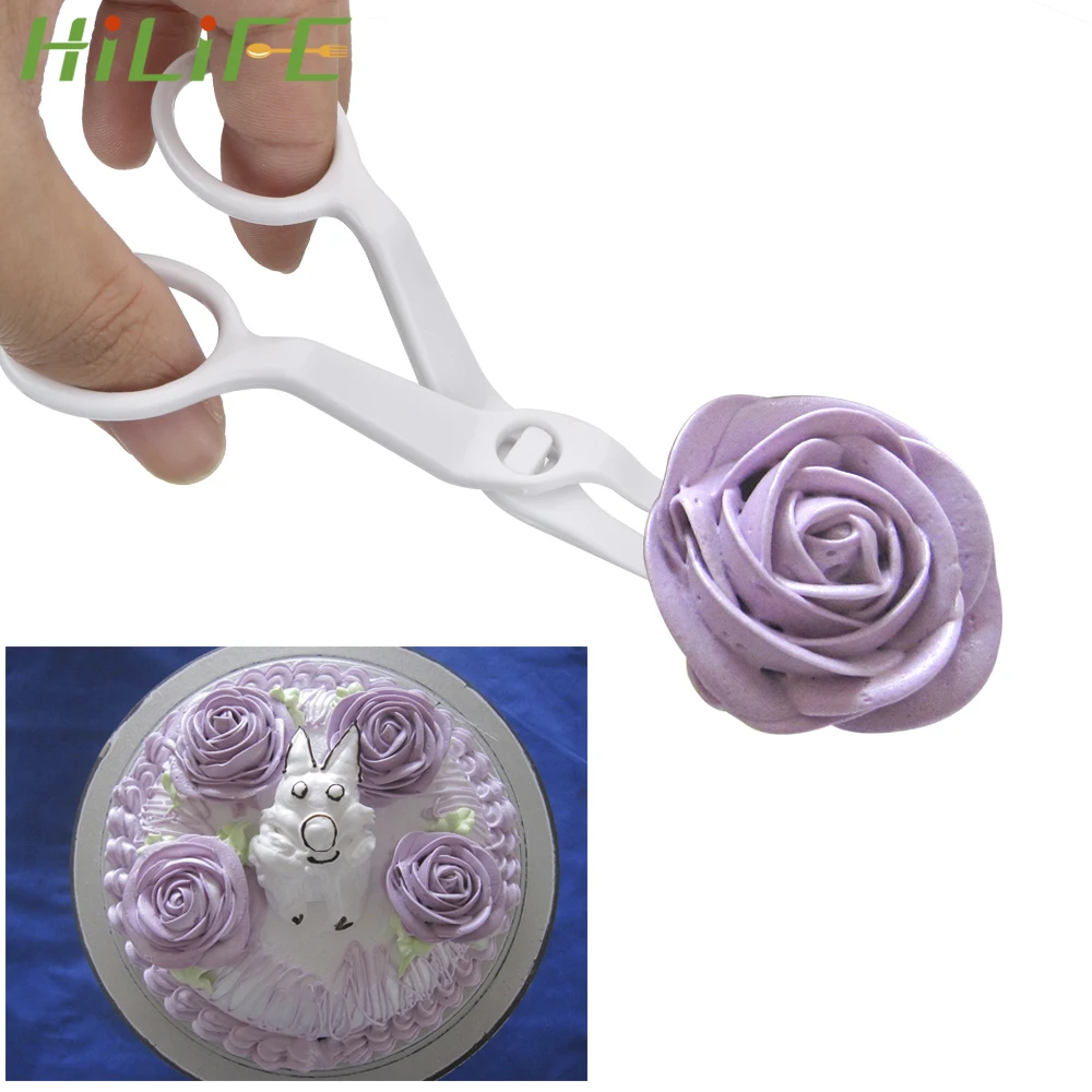 

HILIFE Plastic Scissors for Cream Flower Transfer Flower Tray Fondant Cake Decorating Tool Baking Pastry Tools