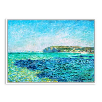 

Claude Monet Blue Sea Sky Modern Impressionist A4 Poster Print Original Landscape Famous Canvas Oil Painting Hotel Wall Art Gift
