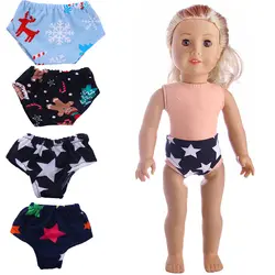 2018 Новый 4 стиль рождественские трусы Подходит к кукле 43 см или 18 дюймов Кукла лучшие игрушки для Детский подарок