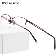FONEX Pure titanium очки, мужские оправы для очков, оптические очки по рецепту, мужские очки для женщин, очки 8504