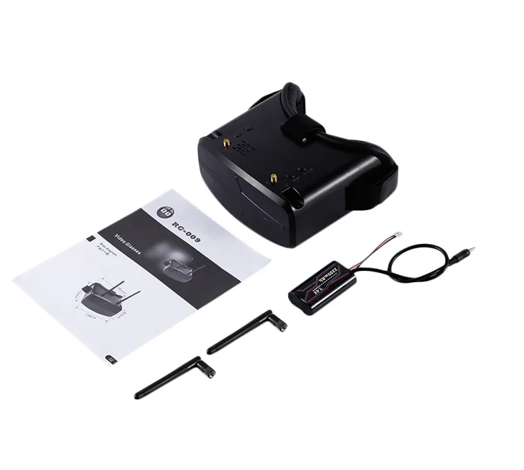 FPV очки RC009 4 3 &quot480x272 5 8G 40CH Raceband авто поиск без батареи лучше чем VR007 EV800 для RC