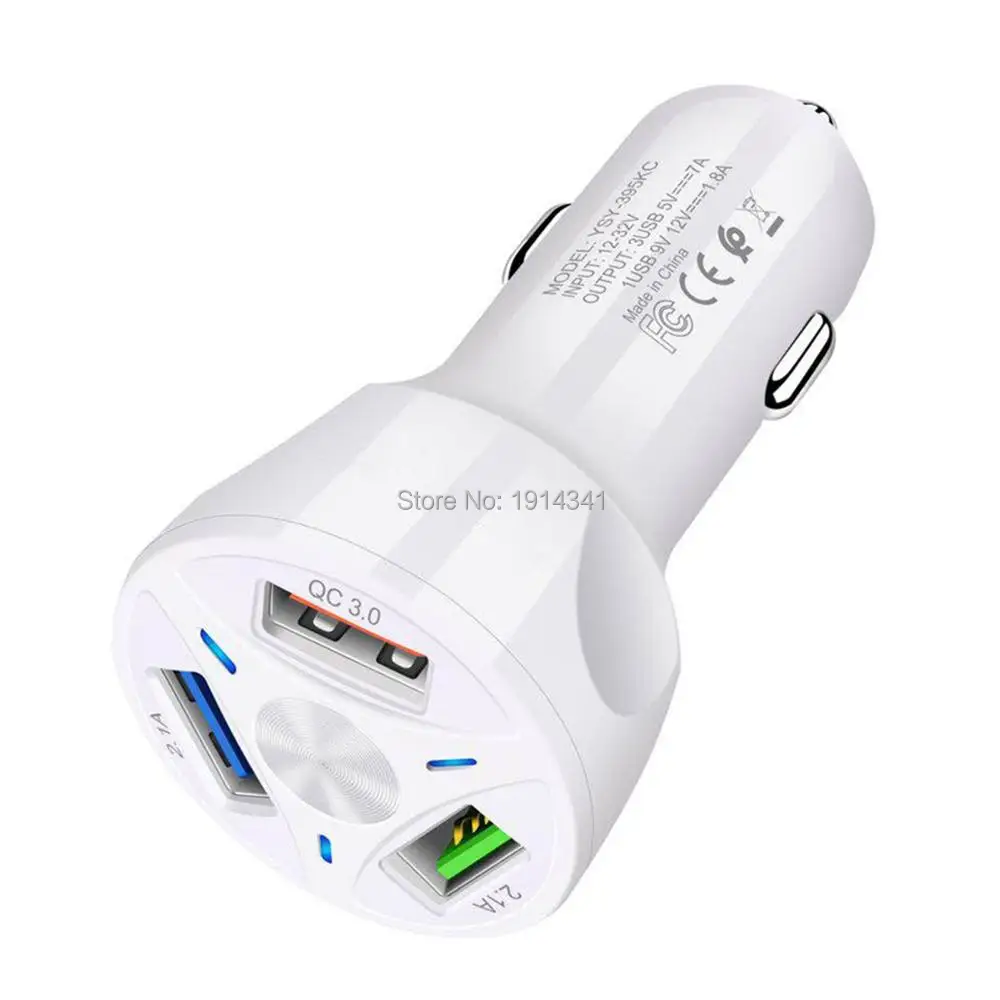 50 шт. автомобильное зарядное устройство для быстрой зарядки QC3.0 5 9 12 В 3A|Зарядные